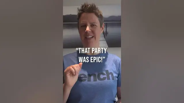 Video thumbnail for American Party Slang: Epic and Rad | Learning English with Jackie #shorts