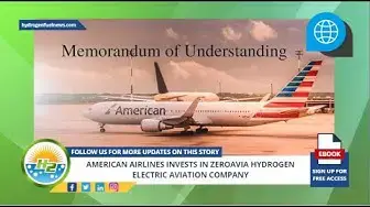 Video thumbnail for American Airlines invests in ZeroAvia hydrogen electric aviation company