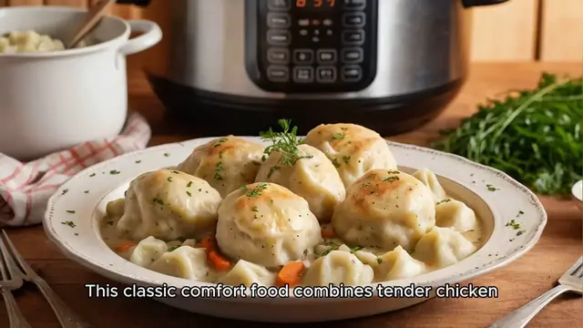 Video thumbnail for Slow Cooker Chicken and Dumplings
