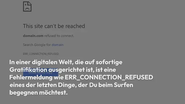 Video thumbnail for Wie man den Fehler ERR_CONNECTION_REFUSED in Chrome behebt (9 Tipps)