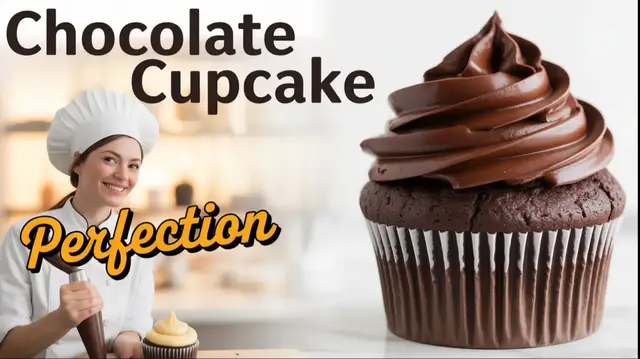 'Video thumbnail for Chocolate Cupcakes with Chocolate Frosting'