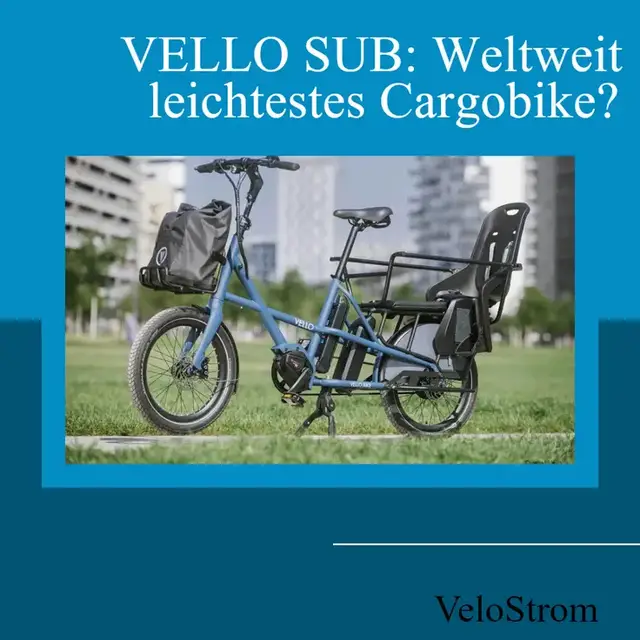 Video thumbnail for Kompaktes Cargobike: VELLO SUB (Smart utility Bike)