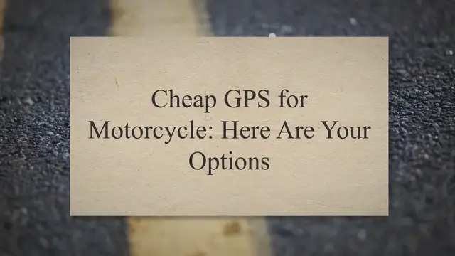 Video thumbnail for Cheap GPS for Motorcycle: Here Are Your Options