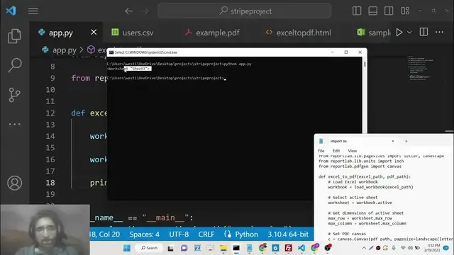 Video thumbnail for Python 3 Openpyxl Script to Export Excel  XLSX File to PDF Document Using ReportLab Library