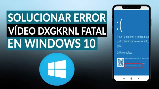Video thumbnail for ¿Cómo solucionar el error video dxgkrnl fatal error en WINDOWS 10? – Fácil y rápido