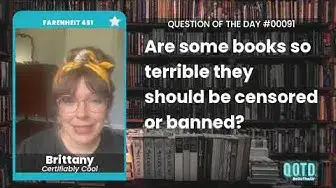Video thumbnail for Brittany wants a book rating system and parental input on readings, but no bans!