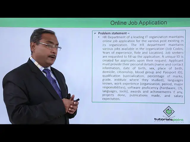 Video thumbnail for UML - Case study on online job application