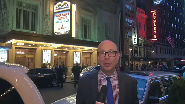 Video thumbnail for On the Opening Night Red Carpet for YOU CAN'T TAKE IT WITH YOU