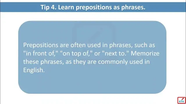 Video thumbnail for 10 tips must know to learn English prepositions
