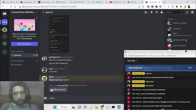 Video thumbnail for Coding Shiksha LIVE Stream For Blogging & Programming Ezoic & Adsense Discussion