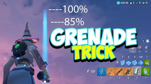 Video thumbnail for Fortnite Grenade Trick - How to Explode the Enemy like a PRO!