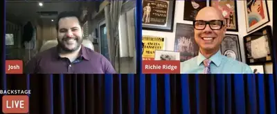 'Video thumbnail for CENTRAL PARK's Josh Gad Visits Backstage LIVE with Richard Ridge- Watch Now!'