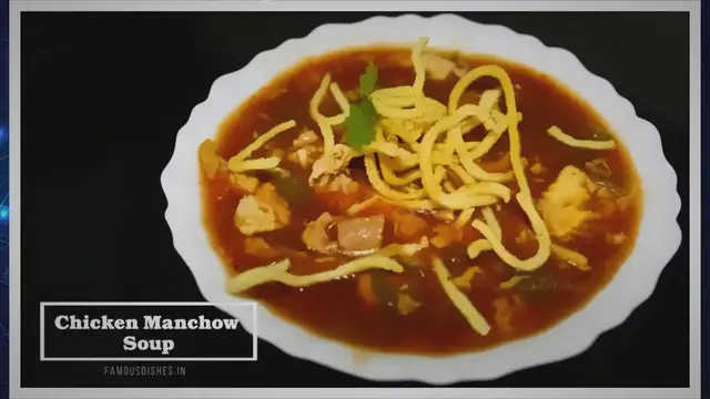 'Video thumbnail for Chicken Manchow Soup Recipe'