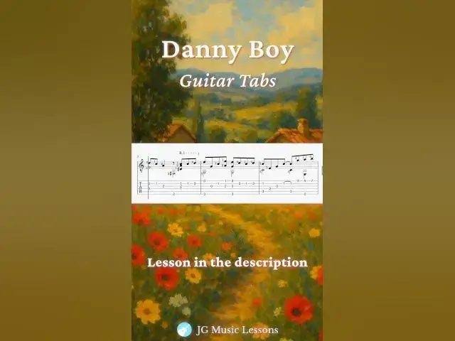 Video thumbnail for Danny Boy guitar arrangement tabs 🎸