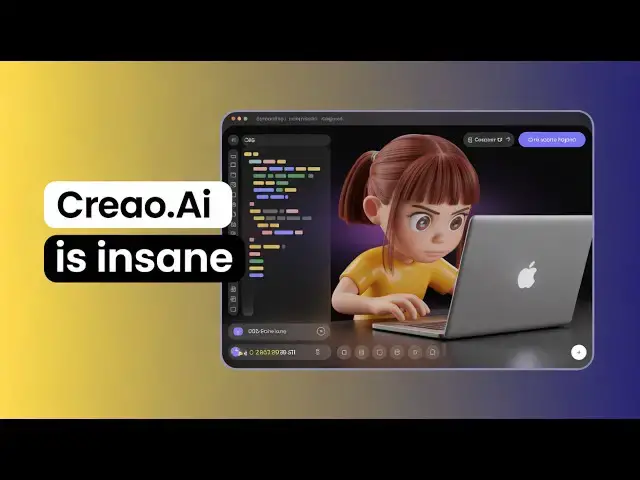 Video thumbnail for I Made a Free AI App Using Creao.ai