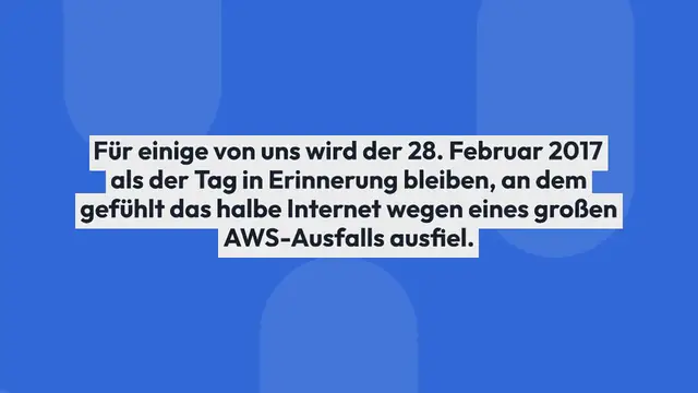 Video thumbnail for AWS-Ausfall – Warum wir mehr Cloud Computing-Anbieter brauchen