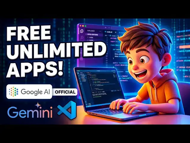 Video thumbnail for This FREE & UNLIMITED Google AI Studio Code IDE & Terminal Agent Builds Unlimited Apps & Deploy FREE