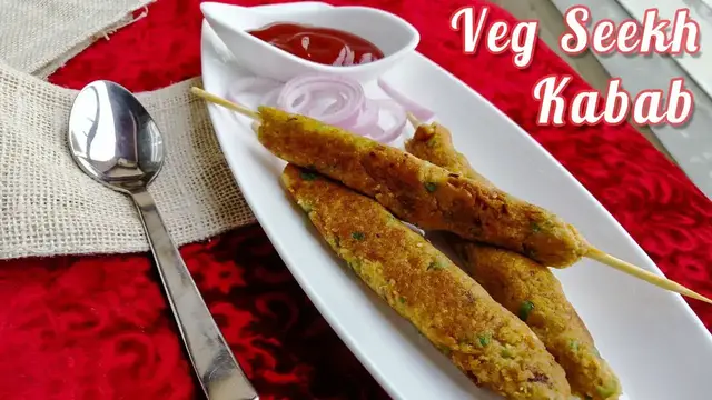 Video thumbnail for ऐसे वेज सीख कबाब आपने कभी नही खाए होगे | Veg Seekh Kabab Recipe -how to make veg seekh kabab at home