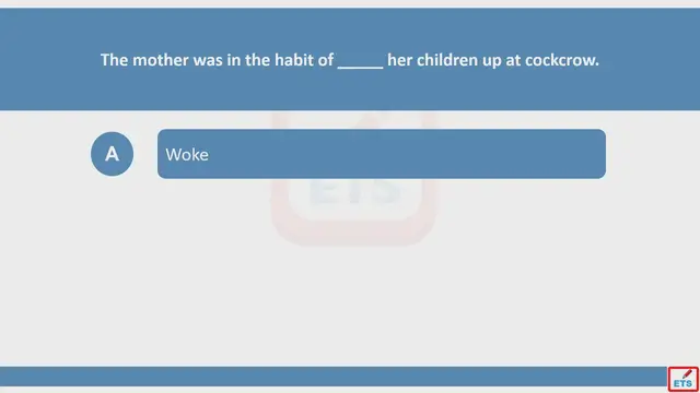 Video thumbnail for English Verb Tenses: Wake, Woke, Woken, Waking Quiz