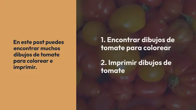 Video thumbnail for Tomate para colorear