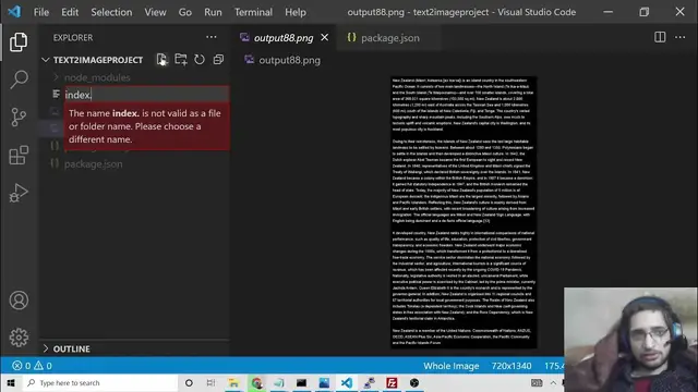 Video thumbnail for Node.js Express Project to Export Raw Text to JPG/PNG Image in Browser Using text to image Library