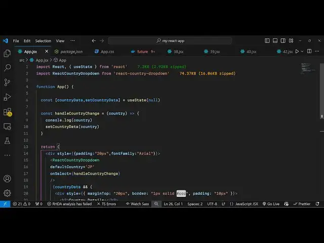 Video thumbnail for Build a React.js Country Dropdown Input With Flags Using react-country-dropdown Library