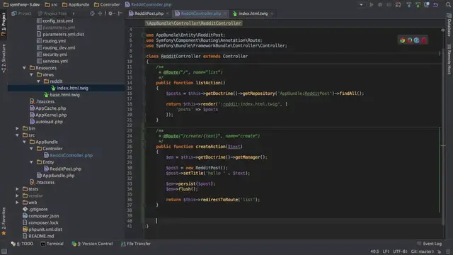 'Video thumbnail for Beginners Guide to Doctrine with Symfony 3 - Part 3 of 7 - Read / Update / Delete'