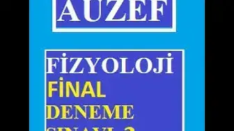 Video thumbnail for Fizyoloji Final Deneme Sınavı -2