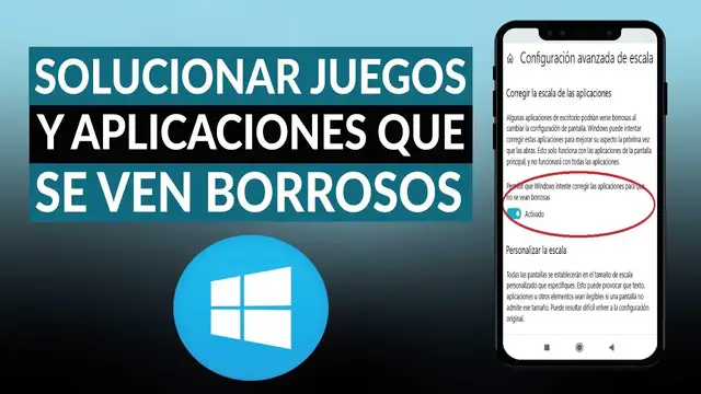 'Video thumbnail for Cómo solucionar los juegos y aplicaciones que se ven borrosos en WINDOWS 10'