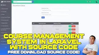 Video thumbnail for [Complete] Course Management System in Laravel with Source Code (Free Download) 2022