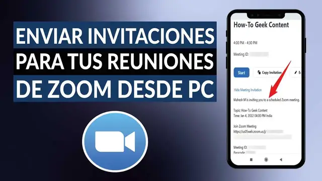 Video thumbnail for ¿Cómo enviar invitaciones para tus reuniones de ZOOM desde PC? - Métodos rápidos