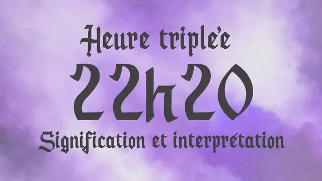 Video thumbnail for 🌸 HEURE TRIPLEE 22h20 - Signification et Interprétation angélique