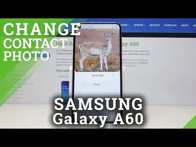 'Video thumbnail for How to Add Photo to Contact in Samsung Galaxy A60 - Personalize Contacts'