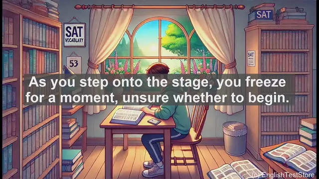 Video thumbnail for 5000 Must Know SAT Vocabulary - Hesitation: Understanding the Pause Before Action
