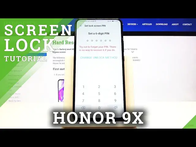Video thumbnail for How to Change Lock Method in Honor 9X - Set Up Protection Methods