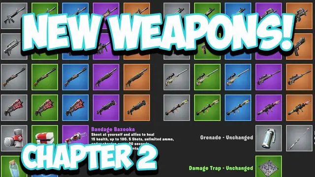 Video thumbnail for Fortnite Chapter 2 New GUNS (All of them with Stats) & MORE!