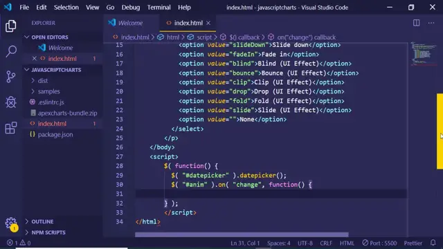 Video thumbnail for jQuery UI Datepicker Widger Basic Animation in Javascript