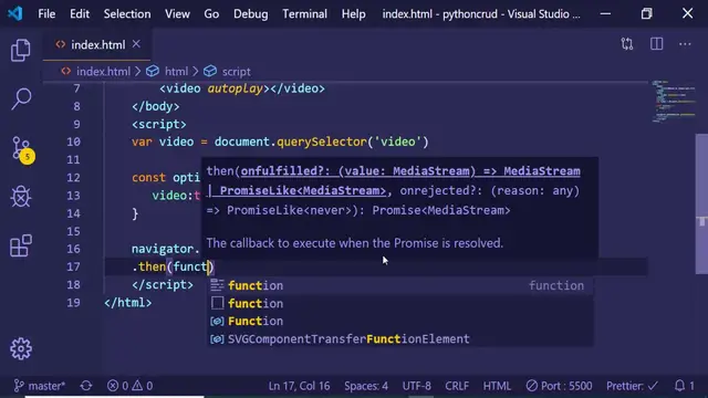 Video thumbnail for [BEST TUTORIAL] How to Access Webcam in HTML5 Using Javascript (2020)
