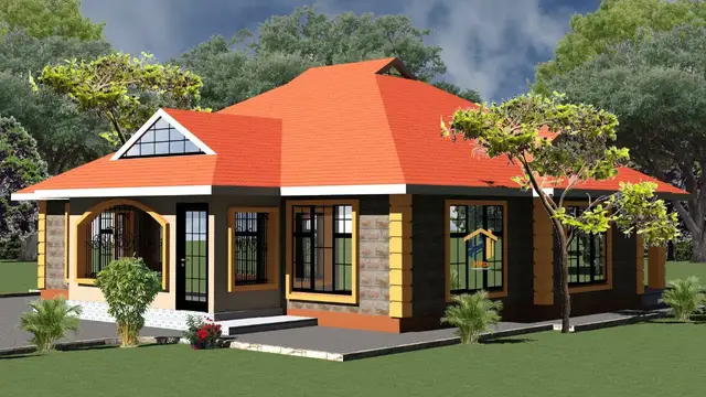 Video thumbnail for Simple 3 Bedroom House Design with DSQ (Plus Floor Layout)|  12.7 X 14.0 Meters