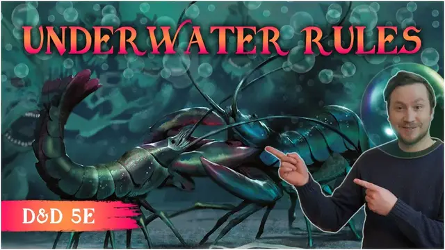 'Video thumbnail for Land Is Bland, Take D&D 5e Underwater: 🌊Rules for Visibility, Combat, Suffocation, and More!🏊'