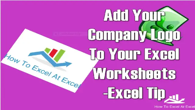 Video thumbnail for Excel Tip- Insert Your Company Logo Into Your Excel Workbook