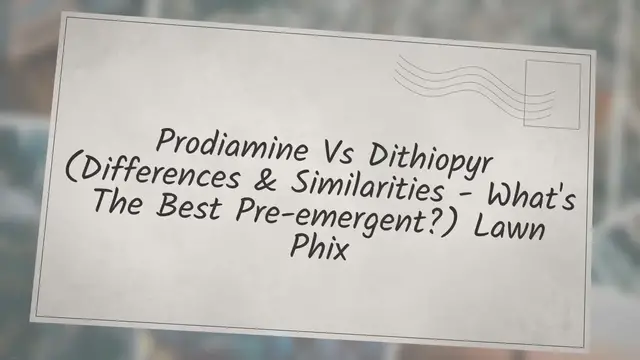 'Video thumbnail for Prodiamine Vs Dithiopyr (Differences & Similarities - What's The Best Pre-emergent?) Lawn Phix'