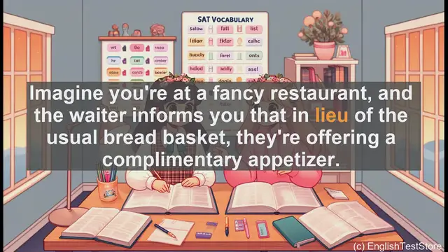 Video thumbnail for 5000 Must Know SAT Vocabulary - Understanding 'Lieu': A Key SAT Vocabulary Word