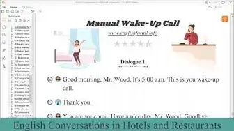 Video thumbnail for English Conversation | Manual wake up call