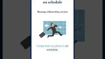 Video thumbnail for On schedule meaning | on schedule sentences | Common English Idioms #shorts