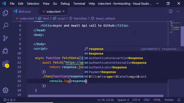 Video thumbnail for Async and Await Fetch Api Example in Javascript Using Github Api V3