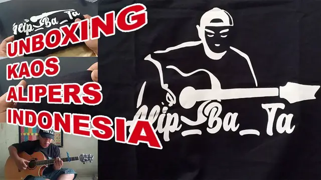 'Video thumbnail for Unboxing Kaos Alipers Indonesia, Alip_Ba_Ta Fans'