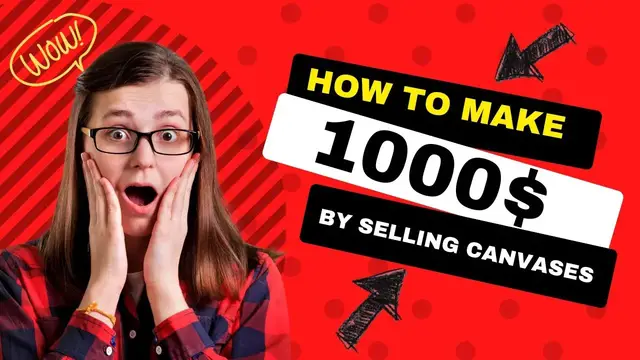 'Video thumbnail for Want to Make $1,000 per Month Selling Canvas? Here is How to Do it!'