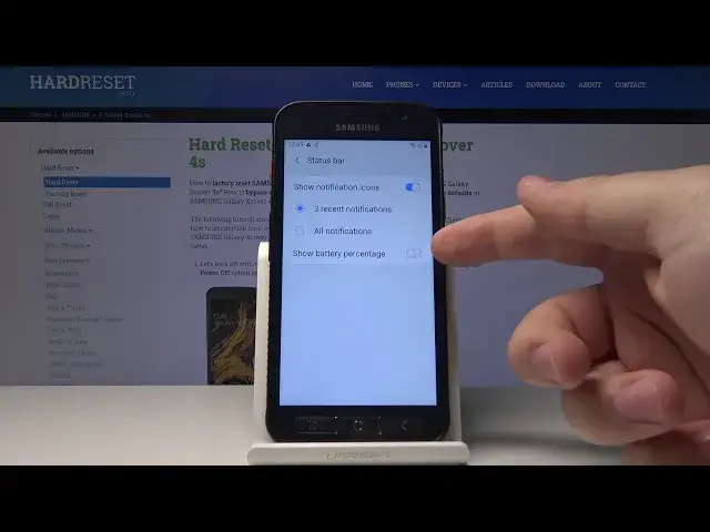 'Video thumbnail for How to Check Battery Percentage in SAMSUNG Galaxy Xcover – Show Battery Information'