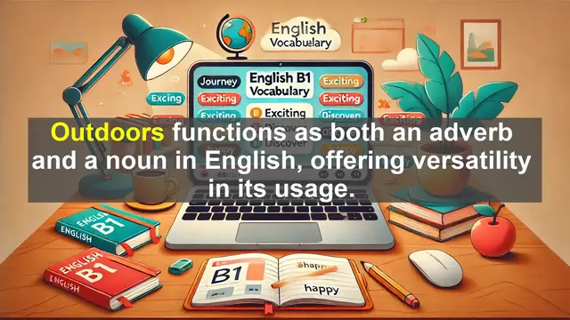 Video thumbnail for 2500 Must Know CEFR B1 Vocabulary - Exploring 'Outdoors': Meaning, Usage, and Common Mistakes